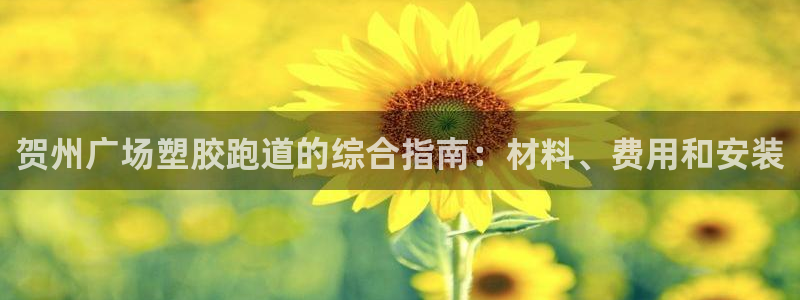 谈球吧体育app下载中心在哪：贺州广场塑胶跑道的综合指南：材料、费用和安装