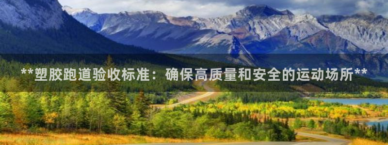 谈球吧出款：**塑胶跑道验收标准：确保高质量和安全的运动场所**