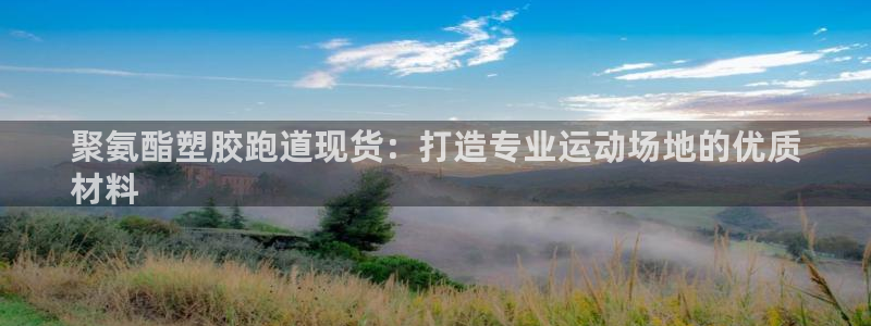谈球吧体育首页综合登陆：聚氨酯塑胶跑道现货：打造专业运动场地的优质
材料