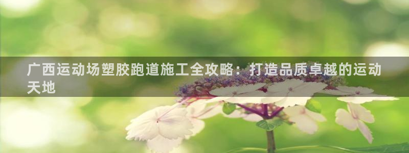 谈球吧体育官网在线入口免费观看：广西运动场塑胶跑道施