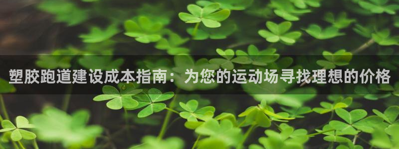 谈球吧平台正规吗可靠吗知乎：塑胶跑道建设成本指南：为您的运动