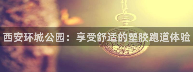 谈球吧中国：西安环城公园：享受舒适的塑胶跑道体验